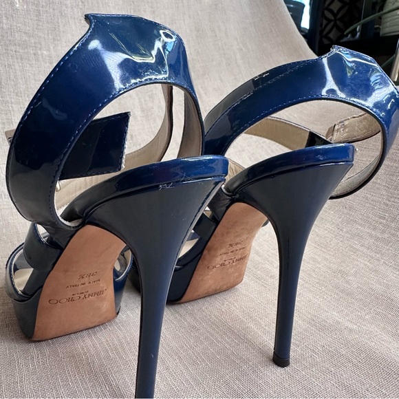 Jimmy Choo Vamp Stilettos Blue - Picture 7 of 12